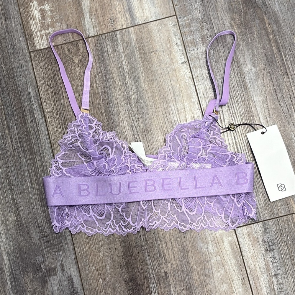 Bluebella purple lace Tori bra XS NEW - Picture 8 of 12